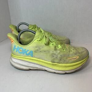 Hoka Women's Clifton 9 Running Shoes Sneakers Citron Size 9.5B